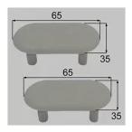 [ почтовая доставка бесплатная доставка ][2 шт. комплект!]LIXIL*INAX 213-1019 сиденье для унитаза резина пара ( длина 35mm× ширина 65mm) / Lixil inaks туалет детали 
