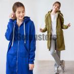 パーカー レデース 裏起毛 スウエット 秋 冬 長袖 フード付き パーカーコート 秋コート 無地 パーカーワンピ ワンピース 大きいサイズ チュニック 30代