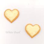 デコレーションパーツ スィーツパーツ ホワイトハートチョコクッキー【S-125】