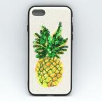 [ супер-скидка ] Kirakira сосна (iPhone7/8) украшен блестками ламе ананас фрукты узор симпатичный модный смартфон кейс покрытие iPhone подарок 