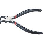 プライヤー・ニッパ・ピンセット スナップリングプライヤー ＴＲＵＳＣＯ　スナップリングプライヤー　１４０ｍｍ（穴用・曲爪）　  (TRP-140HB)
