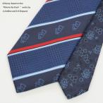 DISNEY キャラクター ネクタイ ディズニー ネクタイ ポリエステル100％ プーさん柄 紺 ビジネス ストライプ モチーフ プレゼント 父の日