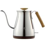 電気ポット おしゃれ コーヒー 電気ケトル コーヒーメーカー コーヒーケトル コーヒーポット湯量調節 細口 ステンレス コーヒー用 空焚き防止 プレゼント お祝い