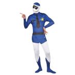  взрослый Fit man Police костюм зентай мужчина мужской Halloween маскарадный костюм костюмы костюм HWZ