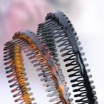 【期間限定送料無料】カチューシャ 痛くない いたくない 日本製  コーム くし付き メンズ  男女兼用 前髪 ヘアアレンジ 樹脂  pk13 mtype