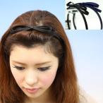 【期間限定送料無料】カチューシャ 痛くない いたくない 日本製 リボン 結婚式 センターリボン グログラン センターリボン ssr14h