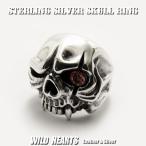 スカルリング シルバーリング メンズ シルバー925 ドクロ 髑髏 指輪 シルバーアクセサリー  （ID sr0778r123）