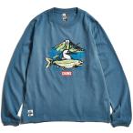 [ ограниченное количество специальная цена ]jo Inter × Chums рыбалка длинный рукав футболка Ray k форель LL[ голубой ](CHUMS)