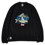 [ ограниченное количество специальная цена ]jo Inter × Chums рыбалка длинный рукав футболка Ray k форель M[ черный ](CHUMS)