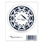  тонн mak дизайн стикер [ тонн macro go круглый белый ](tent-Mark DESIGNS)