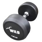 固定式 ダンベル 14kg WF / ラバー ジムダンベル 筋トレ 14キロ 二の腕 フィットネス スポーツ ジム 鉄アレイ WILD FIT ワイルドフィット