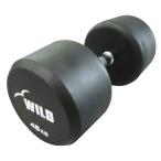 固定式 ダンベル 45kg WF / 鉄アレイ ジムダンベル 45キロ ラバー フィットネス ジム 筋トレ ワイルドフィット WILD FIT
