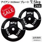 [SALE価格] アイアン レギュラープレート 7.5kg(2枚)《返品・交換不可》/ ダンベル スポーツ 筋トレ トレーニング