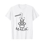 Rabbit In Magic Hat With Magic Wand Magician Gift Tシャツ