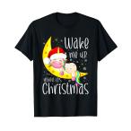 Wake Me Up for Christmas детский подарок симпатичный Unicorn футболка 