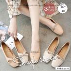 パンプス フラットシューズ レディ�