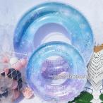 ショッピング浮き輪 子供 夏の定番かわいい浮き輪 浮き輪 子供用 大人用 ラメ入り フロート かわいい キラキラ ブルー 男の子 女の子 兼用 60 70 80 90 100