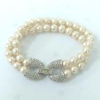 AVON リボン　2連パール ブレスレッ�