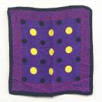  Gianni Versace pocket square шелк 100% точка рисунок фиолетовый серия Италия производства 