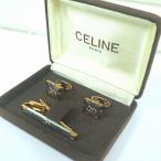 ショッピングセリーヌ セリーヌ 馬車 ネクタイピン カフリンクス シルバー925 シルバー ゴールドカラー