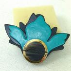 ショッピングMARNI MARNI マルニ ブローチ ターコイズブルー ブラック ゴールドカラー