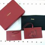 カルティエ レザーケース付き ミラー バッグ チャーム ノベルティ ワインレッドイタリア製