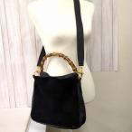 GUCCI グッチ スウェード レザーハン