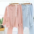 マタニティ パジャマ 授乳口付 ホームウェア 授乳服 妊婦服 上下セット 韓国風ゆったりカジュアル妊婦 産前産後ウェア 出産祝い 部屋着 寝巻き
