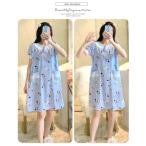 [ специальная цена ] материнство пижама One-piece короткий рукав хлопок передний открытие пижама послеродовой пижама .. пижама большой размер лето кормление . имеется производство передний послеродовой салон одежда 