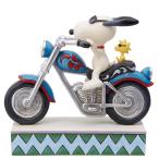 スヌーピー バイクに乗って 14.5cm | ジムショア ピーナッツ グッズ フィギュア 人形 置物 彫刻 正規輸入品