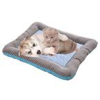 Easy live ペットベット 犬 猫 ふかふか 冷感 メッシュ 暑さ対策 熱中症防止 ひんやりしましまベッド 洗える寝床 寝心地のよい