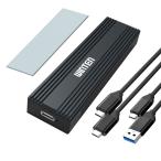 SSD M.2 外付け ケース SATA NVMe PCIe両対応 1年保証 USB3.2 Gen2 10Gbps M key B&M key 2280 2260 2242 2230 最大4TB WTSSD-E02-BK