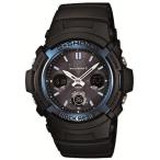 Yahoo! Yahoo!ショッピング(ヤフー ショッピング)CASIO カシオ 腕時計 G-SHOCK Gショック 電波タフソーラー マルチバンド6 ブラック×ブルー 海外・逆輸入モデル　AWG-M100A-1A