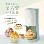 ショッピングかき氷機 ドウシシャ　Otona とろ雪 かき氷器 電動かき氷機 ふわふわ かき氷器 レシピ本付き DTY-B2GR　グリーンモデル　台湾風