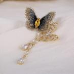 ブローチ ジュエリー 送料無料 蝶々ブローチ レディースアクセサリー ジルコニア 飾り 結婚記念日 母の日 ギフトウエディング 結婚式 発表会 パーティー デザイ