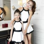 親子水着　キッズ水着　送料無料 女の子　ママ　ミズギ　ロンパース水着　子供 水着　ワンピース　ガールズ　女児　セパレート　スクール プール　　スイムウェ