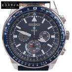 美品 SEIKO セイコー SSC609P1 V192 PROSPEX プロスペックス クロノグラフ ソーラー 腕時計 シルバー/ネイビー メンズ