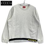 ショッピングシュプリーム Supreme シュプリーム グレー リブ ストライプ クルーネック スウェット グレー L トップス コットン メンズ 中古