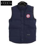美品/ CANADA GOOSE カナダグース 4154M FREESTYLE CREW VEST フリースタイル クルー ダウン ベスト S/P ブルー メンズ