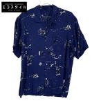 Porter Classic ポータークラシック アロハシャツ シャツ M ネイビー メンズ