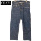 EVISU エヴィス LOT7006 ピンクペイント ボタンフライ デニムパンツ/ ボトムス 29 インディゴ メンズ