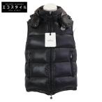 新品/ MONCLER モンクレール BORMES GILET フード付ダウン ベスト 3 ブラック メンズ