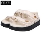 美品 Tory Burch トリーバーチ 144328 キラ スポーツサンダル シューズ 7 アイボリー レディース