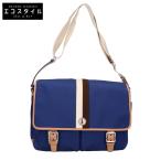 ショッピングメッセンジャー 美品/  COACH コーチ F70201 ボヤージュ キャンバス メッセンジャーバッグ/ ショルダーバッグ ブルー メンズ
