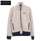 ショッピングパタゴニア patagonia パタゴニア ウーリエステル ウール混 フリース ジャケット S ベージュ×ネイビー メンズ
