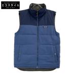 ショッピングパタゴニア patagonia パタゴニア ネイビー×グレー リバーシブルビビーダウンベスト ブルー 表記なし ベスト ナイロン メンズ 中古