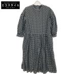 ショッピングギャルソン tricotCOMMEdesGARCONS トリココムデギャルソン TG-O011 20年製 ブラック ドット フレアワンピース ブラック M ワンピース コットン レディース 中古