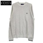 FRED PERRY フレッドペリー K6507 ベージュ ワッフルステッチニットセーター トップス ベージュ L トップス コットン メンズ 中古
