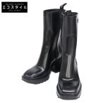 ショッピングchloe CHLOE クロエ CHC19W239G800138W BETTY BOOTS ベティ サイドジップ レインブーツ/ シューズ 38 ブラック レディース
