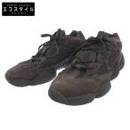 美品 ADIDAS アディダス YEEZY 500 スエード メッシュ スニーカー シューズ メンズ ユーティリティブラック 28cm F36640